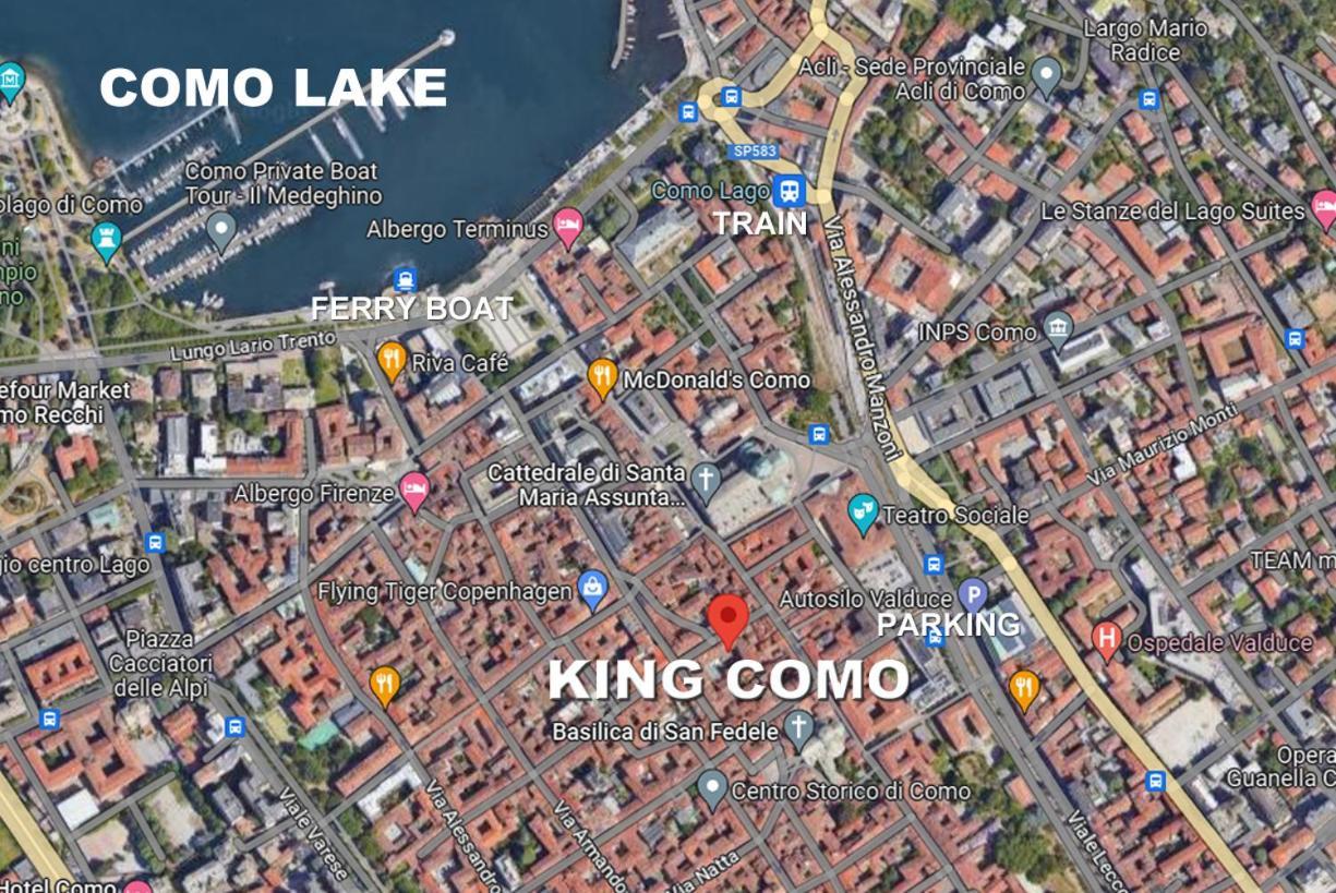 Appartement King Center 9 Posti Letto- Grande Terrazza - 2 Bagni Privati Como